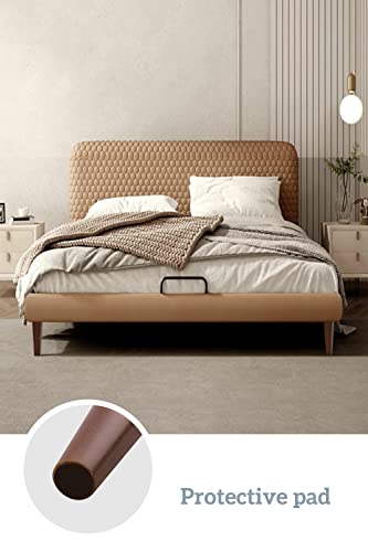 Gosche Wood Furniture Legs 4 Inches, Round Brown Sofa Legs Set Of 4, Chair Legs, Replacement Couch Legs For Armchair, Cabinet, Mid Century Modern Dresser Or Home Diy Projects Bun Feet #TOP5