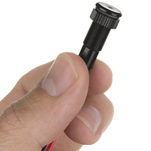 Oznium PLUG-N-PLAY Instrument Cluster LED Indicator Light Dash Bulbs. Aluminum Pilot Lights. Acrylic Lens. Flush Panel Mount 5/16" 8mm 12V for Speedometer Odometer Tachometer (Black Bezel, White LED)