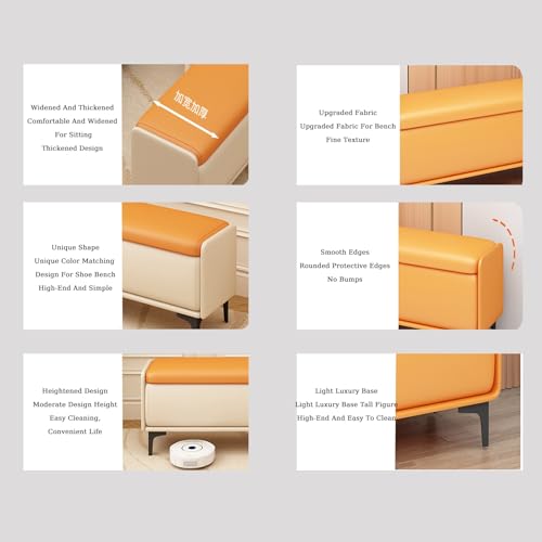 Banc de lit coffre pour résoudre le manque de rangement