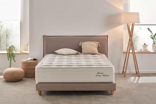 Moonia | Colchón Viscoelástico 90X200 Grand Spring Nature | Máximo Confort | Altura +/- 30 cm | Colchón de Muelles Ensacados | Efecto Nube | Todas Las Medidas