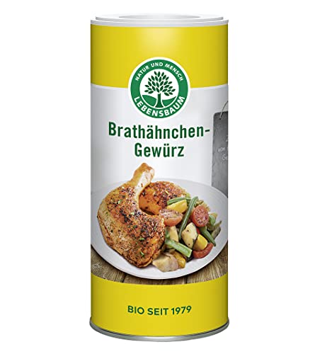 Lebensbaum Brathähnchen, Bio- Gewürzzubereitung, zum Würzen von Hähnchen, Pute und Geschnetzeltem, 110 g