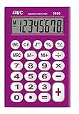 Marca: AVC - ALEVAR CALICATOR AVC - Calculadora de Bolsillo de 8 dígitos, Formato 62 x 94 x 11 mm, Pantalla Grande, Color Fucsia