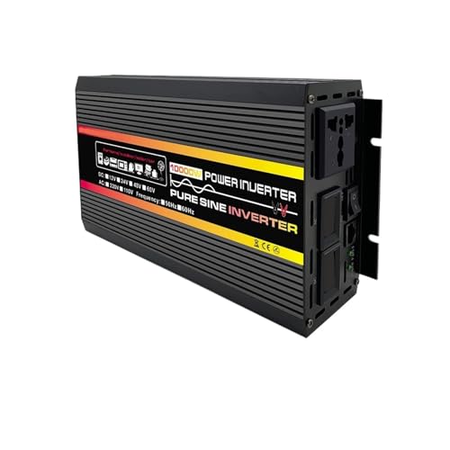 Inversor Corriente Inversor Solar Coche 10000 W 12000 W Inversor Onda Sinusoidal Pura 12 V 24 V 48 V 60 V A 220 V Convertidor Potencia Fuera Red Inversor Transformador(10000W,60V to 220V)