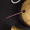 EXAOMBLE Friction Mallet for Gong Performance with Whale Singing Resonance, Long Wooden Handle, and Black Silicone Ball for Sound Bath and Meditation #4