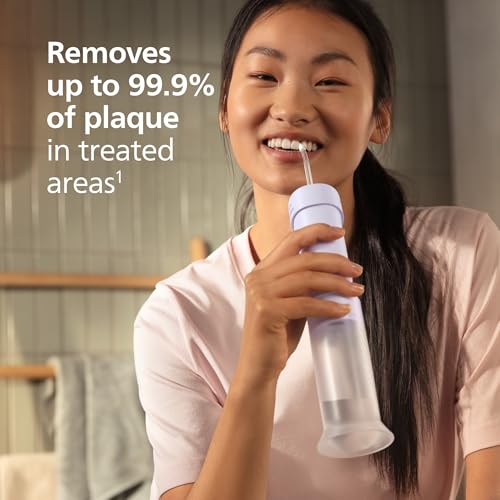 Image of Philips Sonicare ProtectiveClean 5300 Electric Toothbrush & Flosser Bundle | 700% More Plaque Removal, Pressure Sensor, 3 Brush Settings, 2-Minute Guided Timer, Includes Travel Case, Black, BD2001AZ