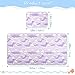 Cute Animal Crocodiles Rainbows Pastel Purple Cooling Baby Washable Mattress 28