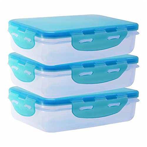 Image of Wonder Plastic Prime Klick N Seal 301 Air Tight Container, Set of 3, 450 ml, Green Color, Made in India, KBS00467