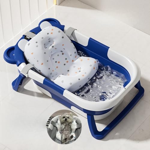 fancyflyペット用お風呂 愛猫専用浴槽 猫の入浴器 小型犬用洗浄桶 走り止め機能付き 折りたたみ式猫洗い盆 (G)