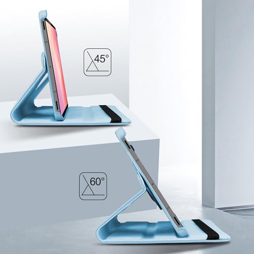 Image of TGK 360 Rotatable Flip Cover for Samsung Galaxy Tab S11 Case 11 inch 2025, Galaxy Tab S10 Lite / S10 FE / S9 FE 10.9 inch / S9 11 Inch 2023 (Sky Blue)