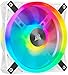 Corsair iCUE QL120 RGB, 120-mm-RGB-LED-PWM-Lüfter (34 Einzeln Ansteuerbare RGB-LEDs, Schwindigkeiten Bis zu 1,500 U/Min, Geräuscharm) Einzelpackung - weiß