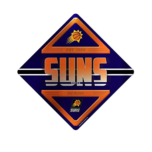 NBA Basketball Phoenix Suns Metal Sign 16.5" x 16.5" Home Décor - Bedroom - Office - Man Cave