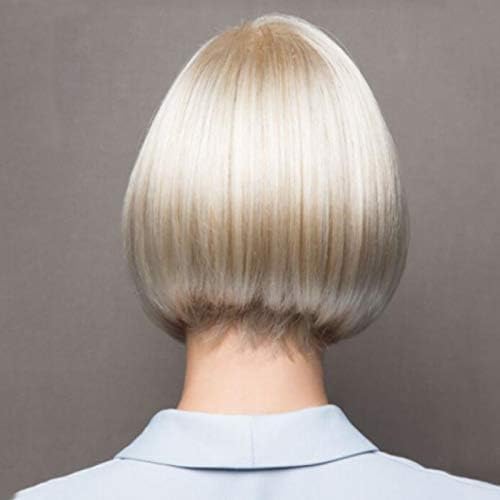 Perruque synthétique grise pour masquer la perte de cheveux avec style et volume - 4