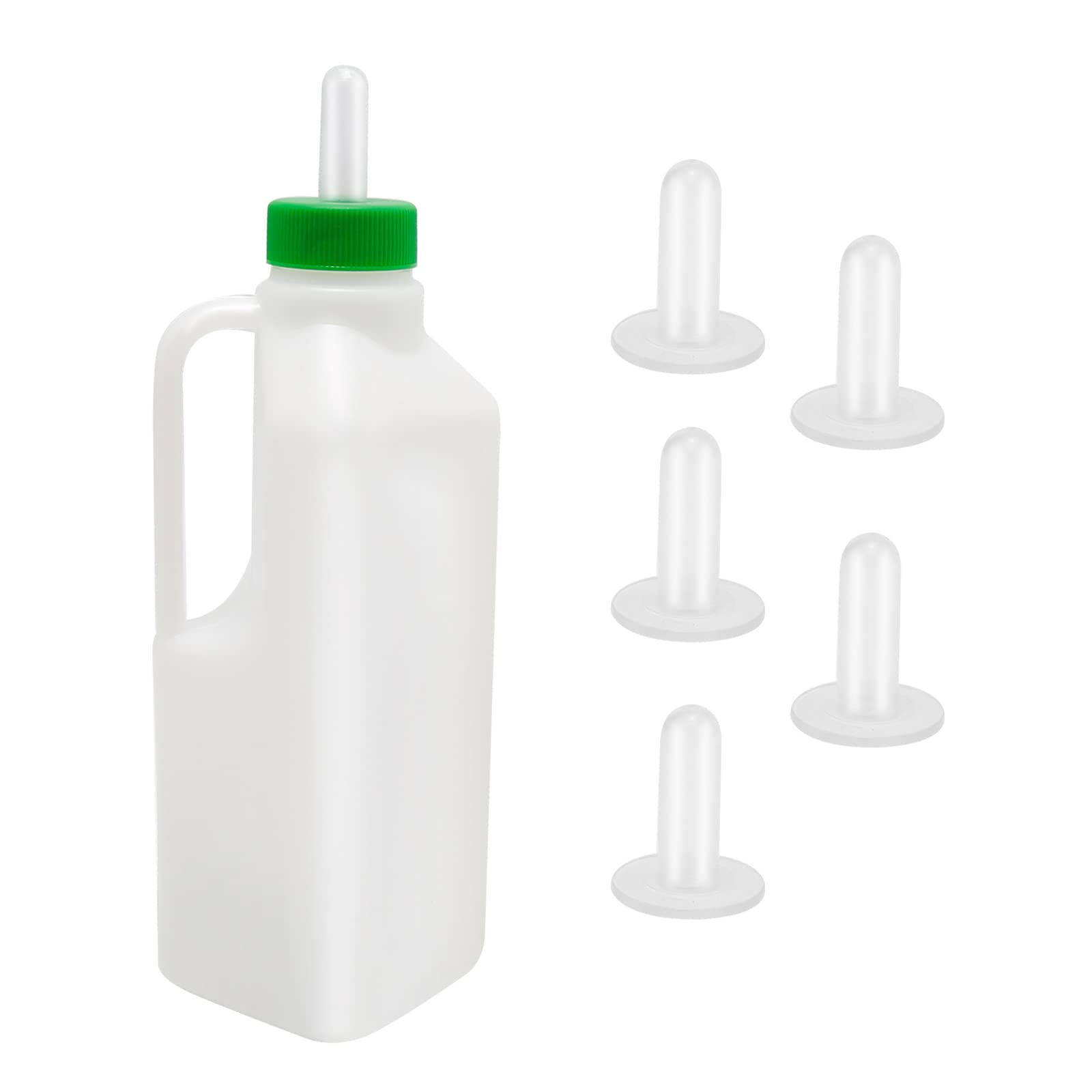 1PCS 850ml Lamb Nursing Bottle + 5 Matching Teats - Animal Feeding Bottle for Sheep, Lamb & Piglet