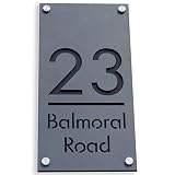 Aluminum Modern House Number for Outside, House Number Plaque, Custom Address Sign For Houses，Addre