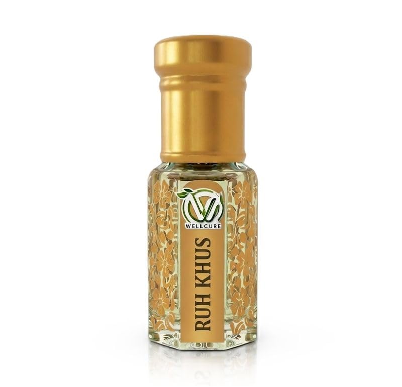 Ruh Khus Attar Natural Vetiver Fragrance | Earthy Cooling Aroma | Long Lasting Scent | Traditional Perfume Oil | Deep Scent Experience (12 ML)-image-45