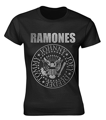 Ladies The Ramones Seal Punk Rock Heavy Metal Officiel Femmes Dames T-Shirt - Les Beatles, Paul McCartney, John Lennon, RIngo Starr, George Harrison Ladies The Ramones Seal Punk Rock Heavy Metal Officiel Femmes Dames T-Shirt