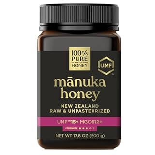 Manuka Honey New Zealand 100% Pure UMF 15+ MGO 514+ Raw & Unfiltered Certified Award Winning Silky Smooth Taste & Texture 500g