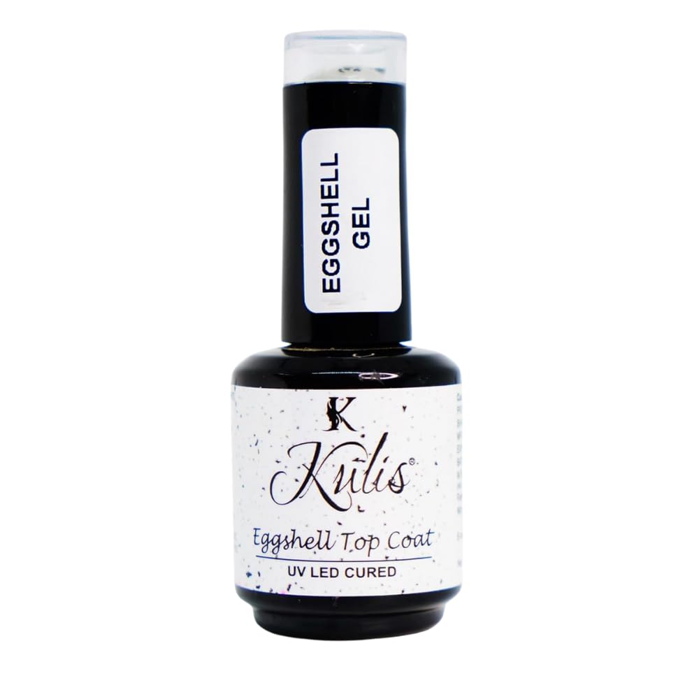 Kulis EGGSHELL Top Coat Gel Polish - 15ml Soak-Off Nail Gel | Long-Lasting, Chip-Resistant, High-Gloss Finish | UV/LED Cured Protective Layer for Natural, Acrylic & Gel Nails 15ml-image-18