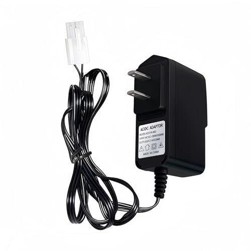 Cecicebb RC Battery Charger for 9.6V (8S) NiMH/NiCd Battery Packs 250mA AC Plug Charger with Standard Tamiya Connector for RC Hobbies Airsoft Guns RC Cars RC Airplanes