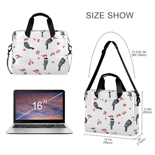 Maletín para portátil unisex 15.6" rojo con estampado miniatura 5