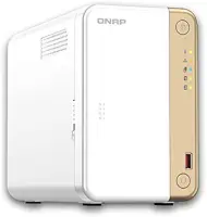 Storage NAS QNAP TS-262-4G (Intel Celeron N4505 de 2 núcleos até 2,9 GHz/4GB/1XPorta Ethernet 2,5 Gigabit (2,5G/1G/100M)/2BAIAS/TORRE/*SEM HDD*)