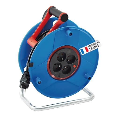 Brennenstuhl Bobine De CâBle 40M Sur Enrouleur Fr 2P+T, 4 Prise, 230 V, IP20-image