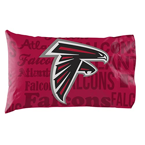 Northwest NFL Atlanta Falcons Unisex-Adult Pillowcase Set 2-Pack, 20" x 30", Anthem