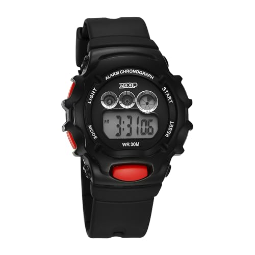 Image of Zoop Digital Watch with Digital Dial & Black Strap for Boys Kids, from House of Titan - 26035PP05W