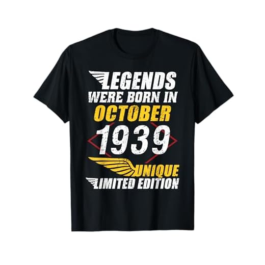 Cumpleaños Octubre 1939 Edición Limitada Regalo Used Vintage Camiseta