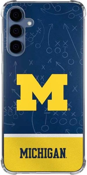 Skinit Clear Phone Case Compatible with Galaxy S24 - Officially Licensed University of Michigan Wolverines M Design