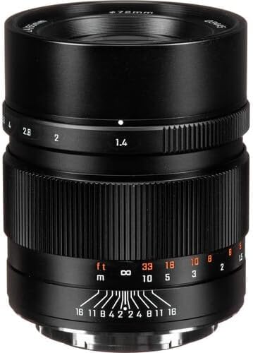 Amazon.co.jp: Mitakon Zhongyi Speedmaster 65mm f/1.4レンズ Fuji