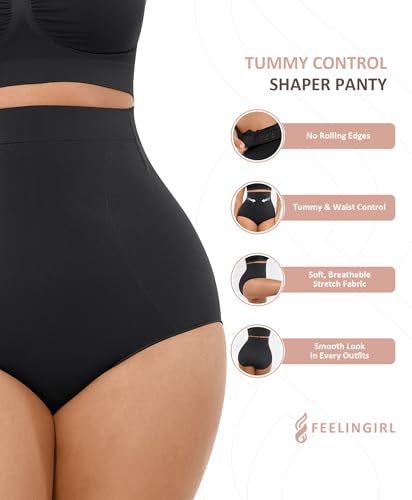 FeelinGirl Body Shaper Tummy Control Shapewear Underwear High Waisted Sculpting Briefs Panty Girdle2