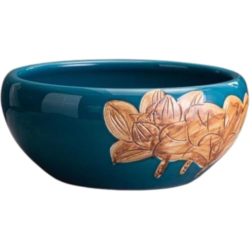 BAIRNOX 鉢 金魚鉢 金魚 メダカ 鉢 メダカ鉢 睡蓮鉢 水耕植木鉢 亀 水槽 水がめ スの葉ロータス銅コイングラスグリーンカタツムリガーデン大型植木鉢 睡蓮鉢 ぎせき ベランダリビング アイデア置物 サイズ: 24*20*13cm、ベースなし (C