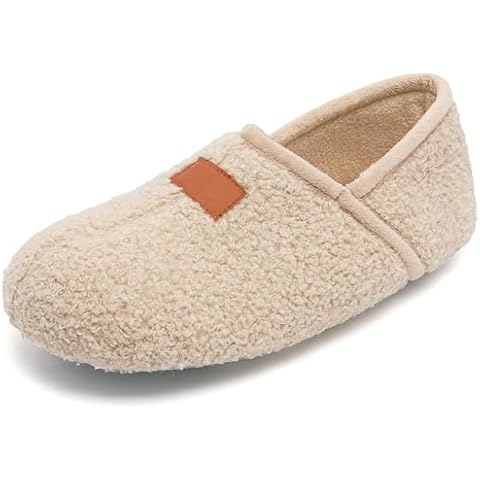 NewDenBer Men's Warm Memory Foam Slippers Cozy Fuzzy Fleece Lined Slip on Indoor House Shoes (12-13 D(M) US, Beige) Cover