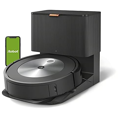 iRobot Roomba j6+ Self-Emptying Robot Vacuum – Identifies and Avoids Pet Waste & Cords, Empties Itself for Up to 60 Days, Smart Mapping, Compatible with Alexa, Ideal for Pet Hair Cover