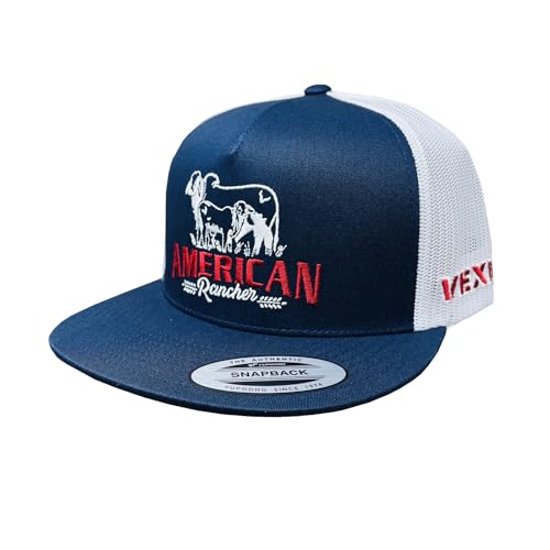 Image of Vexil American Rancher Adjustable Snapback Western Lifestyle Rodeo Southwest Inspired Meshback Hat