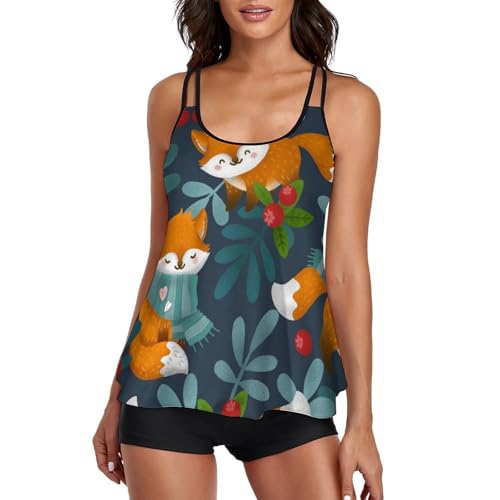 Tankini ensembles bikini pour femme avec short de garçon idéal pour vos journées spa