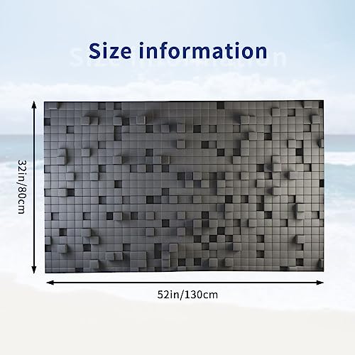 Serviette de bain microfibre à séchage rapide et anti-sable gris - 3
