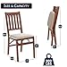 MECO STAKMORE Arts and Craft Folding Chair Fruitwood Finish, (Set of 2) , 22.5 in x 17 in x 35.5 in