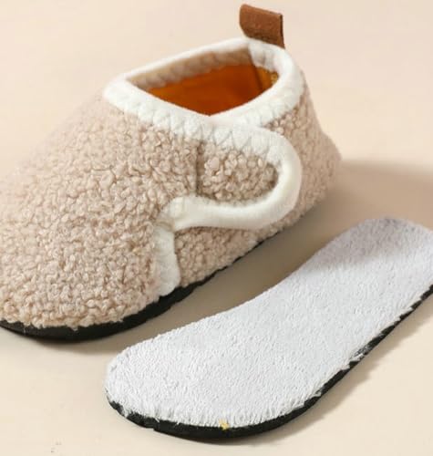 Toddler Slippers Winter Boots Kids Shoes Girls Boys Snow Boots Warm Sock Lightweight House Non-Slip Ankle Booties Walk3