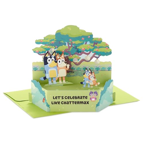 Hallmark Paper Wonder Bluey Pop Up Card for Kids Birthdays Back to School Encouragement