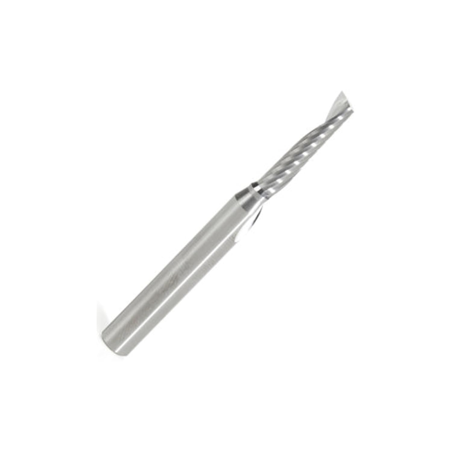 Amana Tool - 51442 Solid Carbide CNC Spiral 'O' Single Flute, Plastic Cutting 3/16 Dia x 7