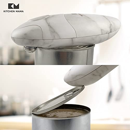 Kitchen Mama Electric Can Opener 2.0 Upgraded Blade Opens Any Can Shape Smooth Edge, Food
