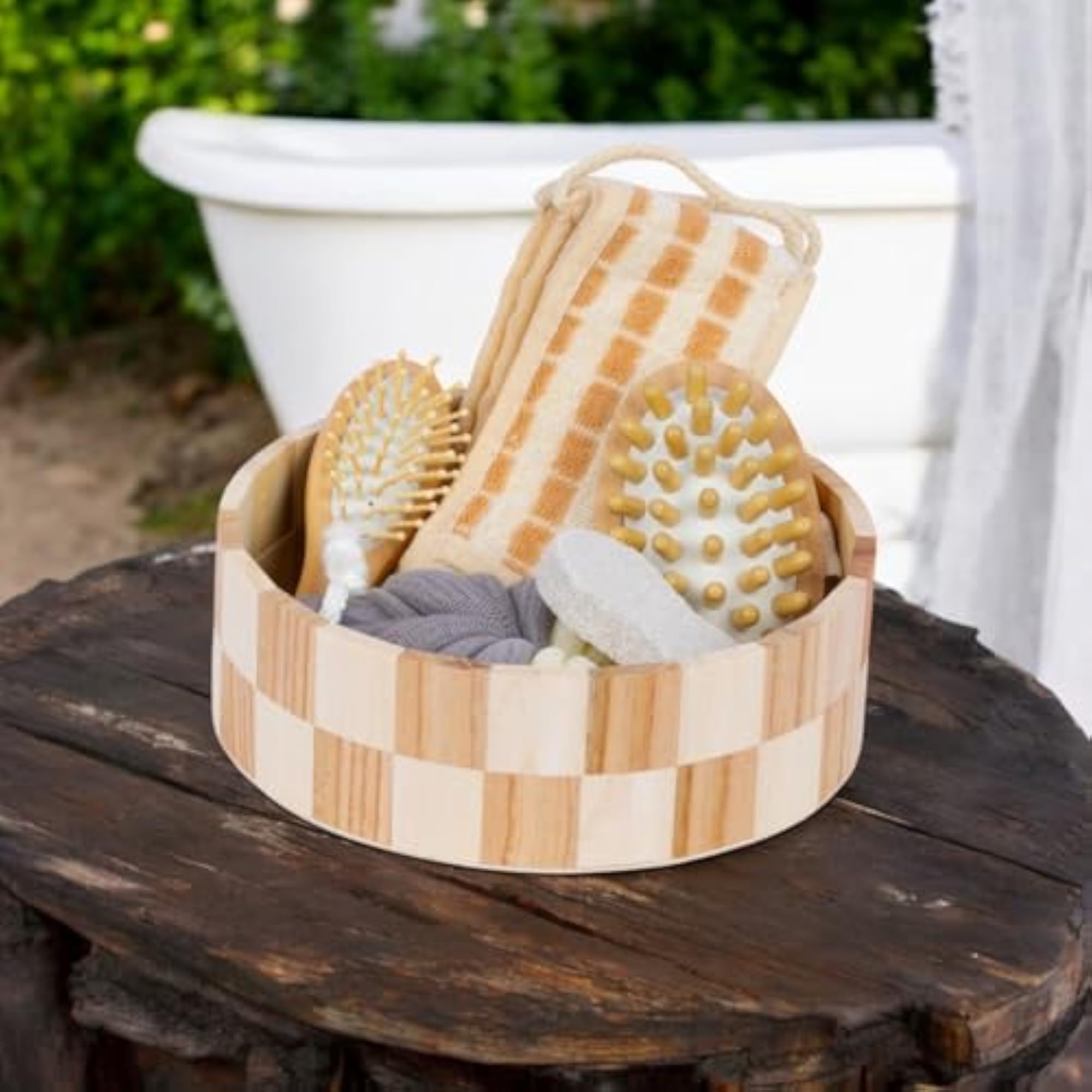 6 In 1 Shower Exfoliating Bath Body Brush Scrubber Set