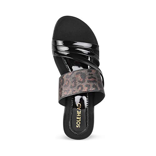 Image of SOLE HEAD Black Heels Women Sandal