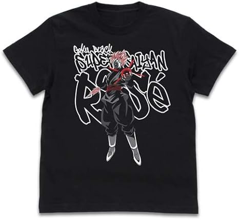 Amazon ドラゴンボール超 ゴクウブラック 超サイヤ人ロゼ ｔシャツ ｂｌａｃｋ ｌ アニメ 萌えグッズ 通販