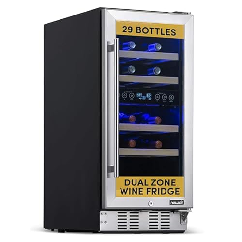 Best Overall: NewAir Super-Quiet NWC029SS01 Dual Zone Wine Cooler