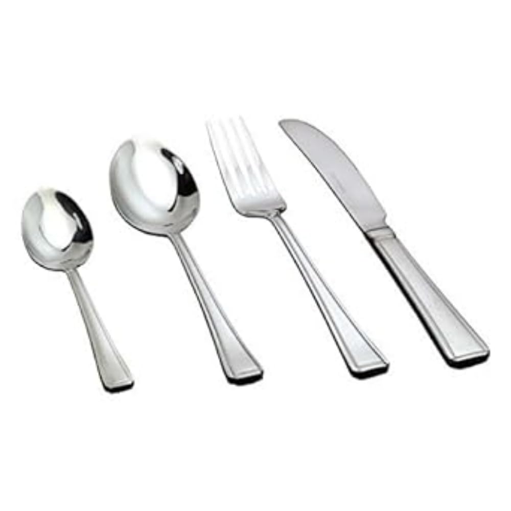 Genware NEV-SS-HL Soup Spoon, Harley Pattern (Pack of 12)