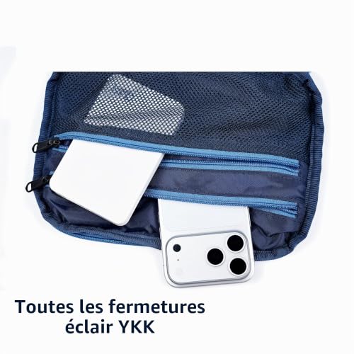 kalgoTeal Sac à Accessoires et Pochette Tech | Organiseur pour câbles, Accessoires électroniques et Articles du Quotidien, Hydrofuge, rembourré Double Face – vue 5