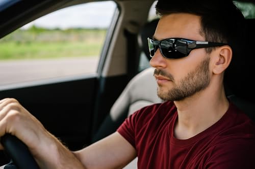 Image of Zynic Men's Stylish Sports Sunglasses with Case| UV400 Protection Classic Wrap Around Googles |Sports Shades for Driving,Cyclining Outdoor & Travel